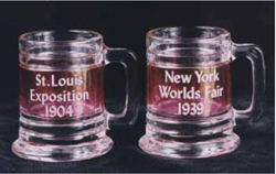 New Red Flashed Souvenir Toothpick Holders with Early Dates