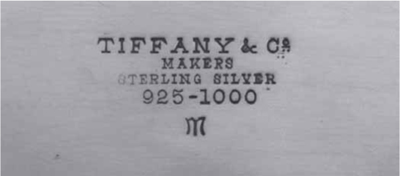 tiffany and company markings