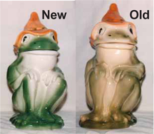 Vintage Frog Large Ceramic Canister Cookie Jar 10 Japan