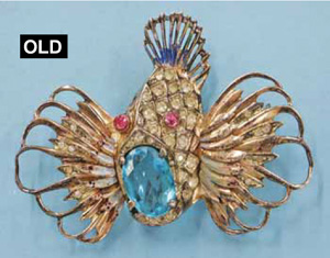 Vintage Gold Rhinestone Bug Spider Brooch by Pegasus Coro