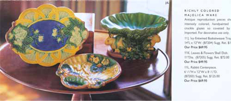 Majolica Reproductions