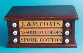 New Sewing Thread Spool Cabinets with Famous J & P Clark Name