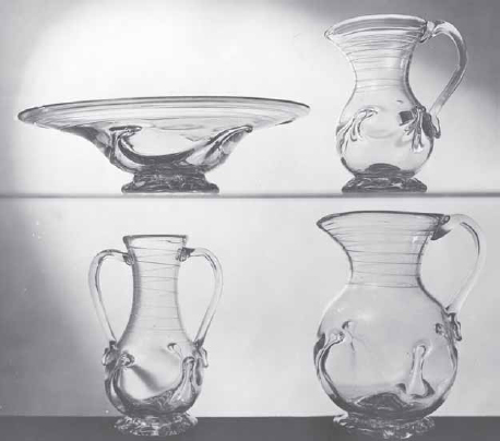 Large Pair 19th century Early American Pattern Glass EAPG Pitchers for -  Ruby Lane