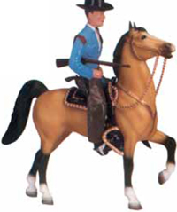 Breyer horse and rider copied