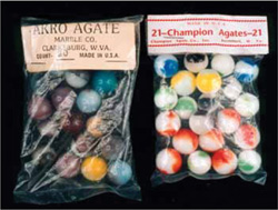 2 BAGS OF Hopalong/Cassidy PROMO COLLECTOR MARBLES 