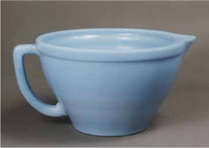 New Opaque Blue Glass Batter Bowl