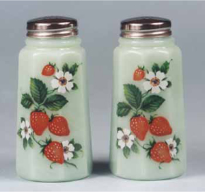 McKee Flour Sugar Custard Glass Storage Containers, Uranium, Vaseline