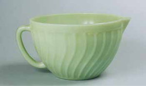 Vintage Fire King Jadeite Batter Bowl, Batter Pitcher 1 Band, Handled  Mixing Batter Bowl, Fire King Oven Ware, Jadeite Tableware 