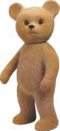 paper mache teddy bear