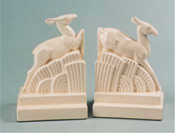 Art Deco Ceramic Bookends