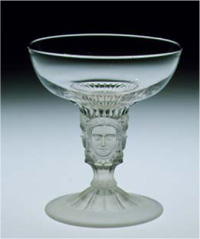 Early American Pressed Glass Toothpick, George Duncans Sons and