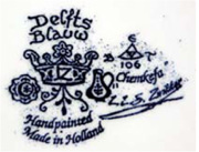 delfts blauw pottery marks