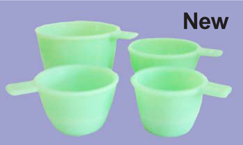 Jeannette Jadeite Jadite Green Measuring Cup - Ruby Lane