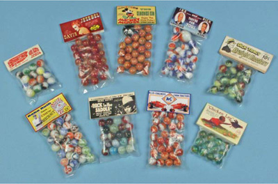 New in Pkg 1 Shooter & 4 Marbles Back in the Saddle Gene Autry Vintage Marbles