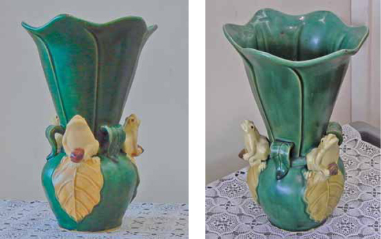 New Frog Vase Confused with Weller Coppertone Line