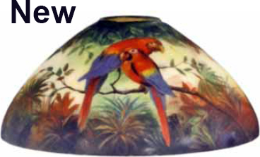 Handel Parrot Shade - Copied in Four Sizes
