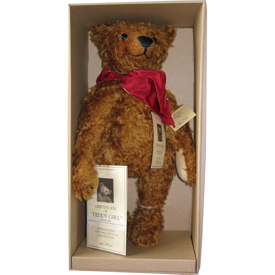 Teddy Girl Bear Sun Arrow Limited Edition 18” from vanbibber on Ruby Lane