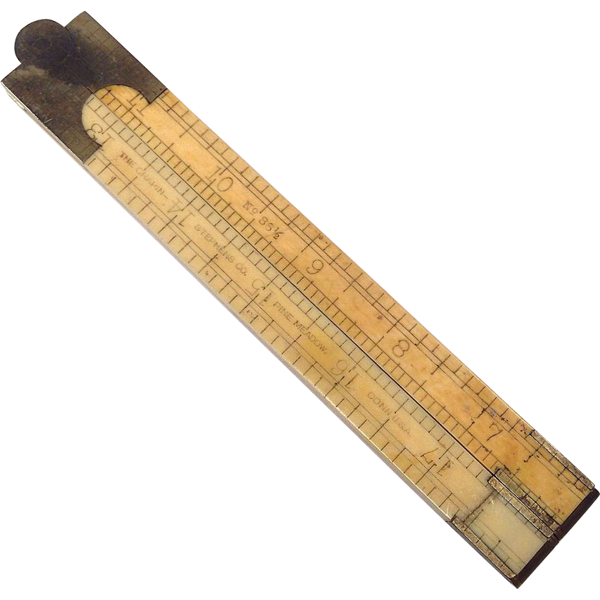 Victorian 2-Foot Folding Ruler Stephens Co. Chapin from henriettas on ...