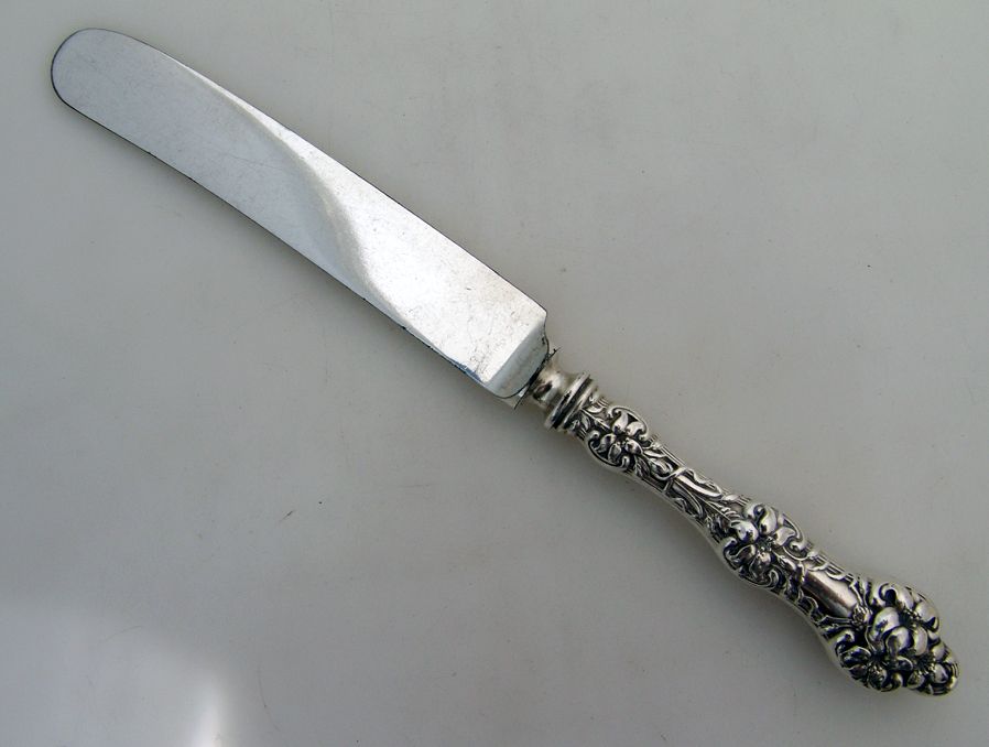 Old Orange Blossom Luncheon Knife Blunt Alvin Sterling Silver 1905 from ...