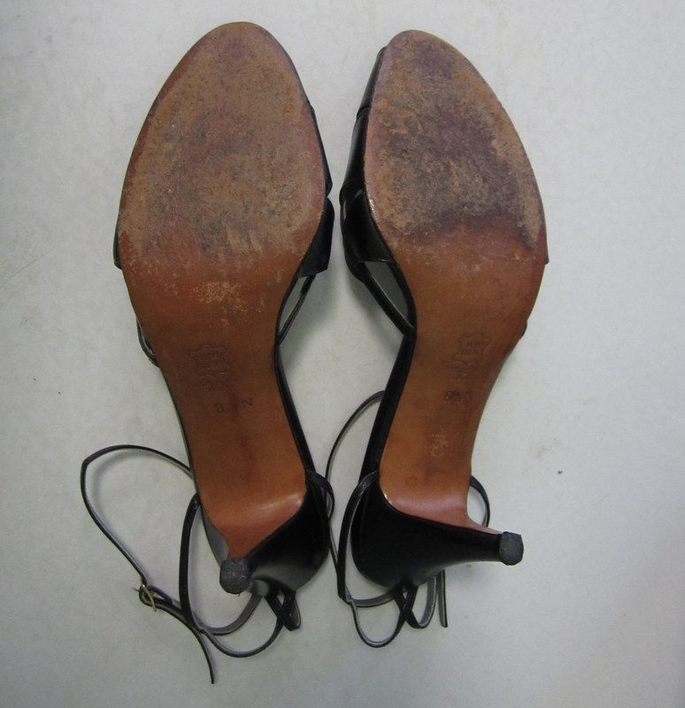Vintage Italian Heels, Strappy Leather Stilettos, Garolini Shoes, 8 ½ ...