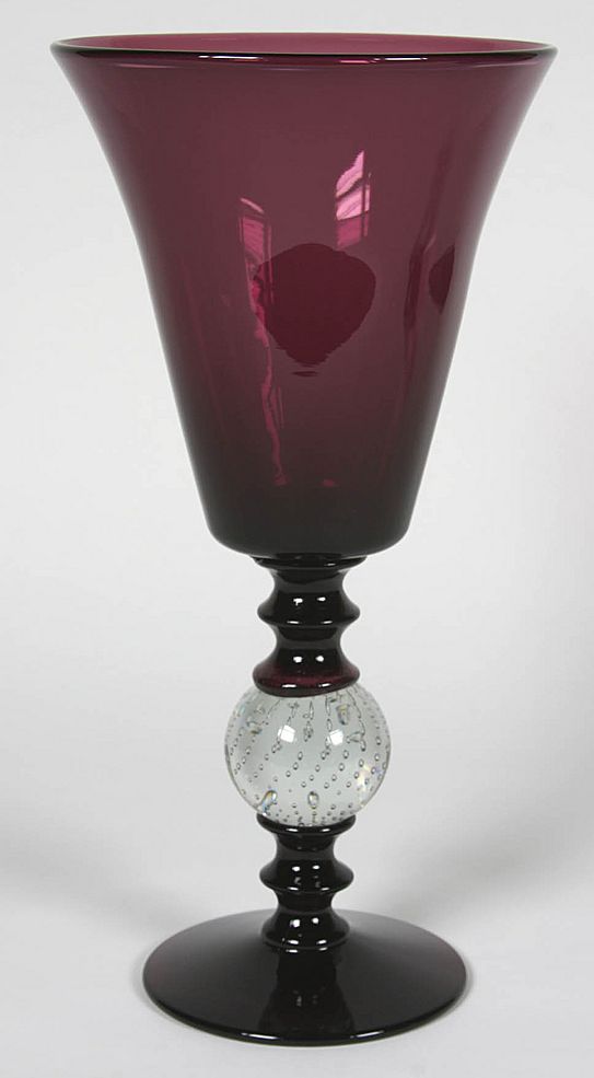 Early 20th Century Pairpoint Amethyst Glass Vase with Controlled from ...