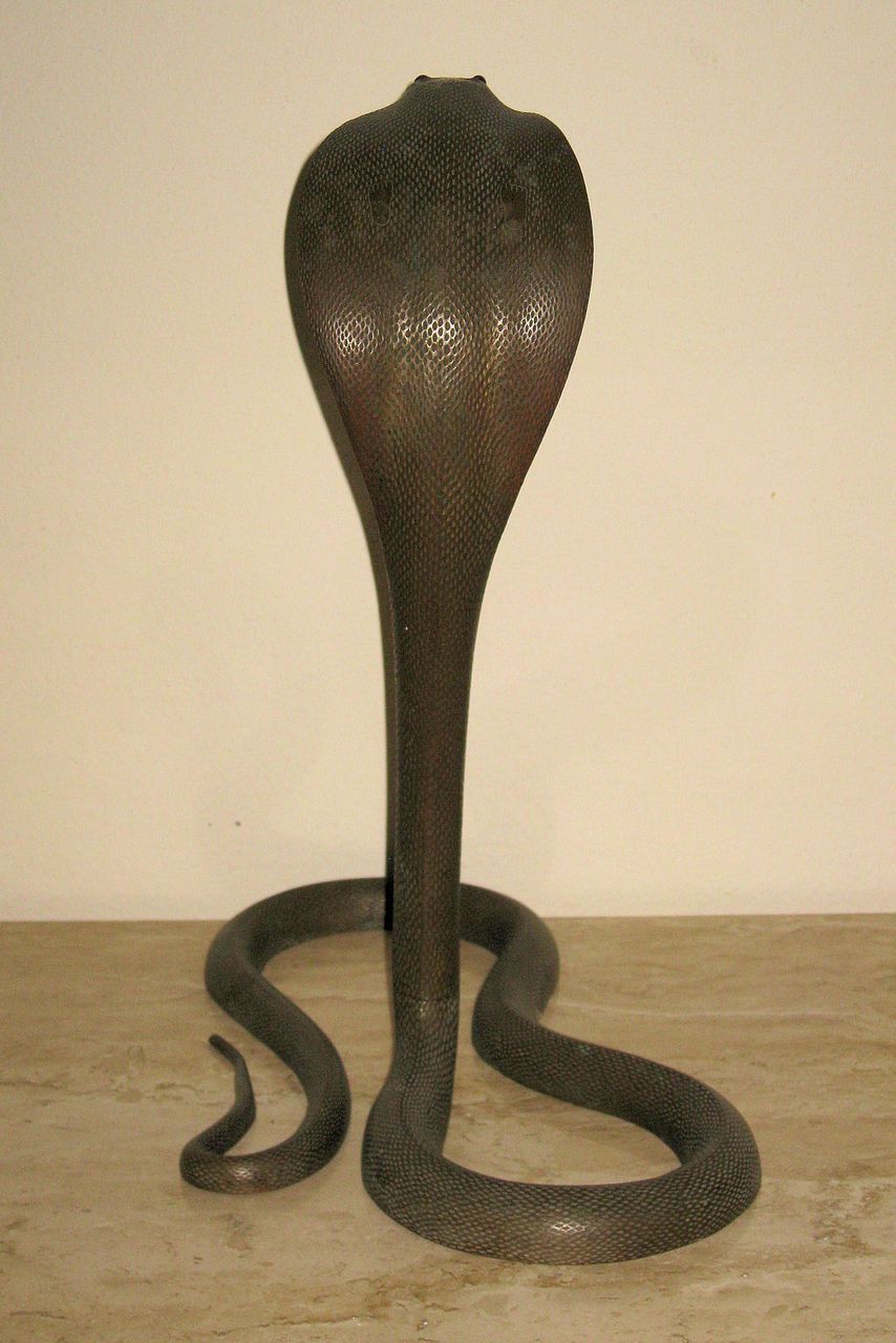 Superb Vintage Bronze Snake Sculpture from dynastycollections on Ruby Lane