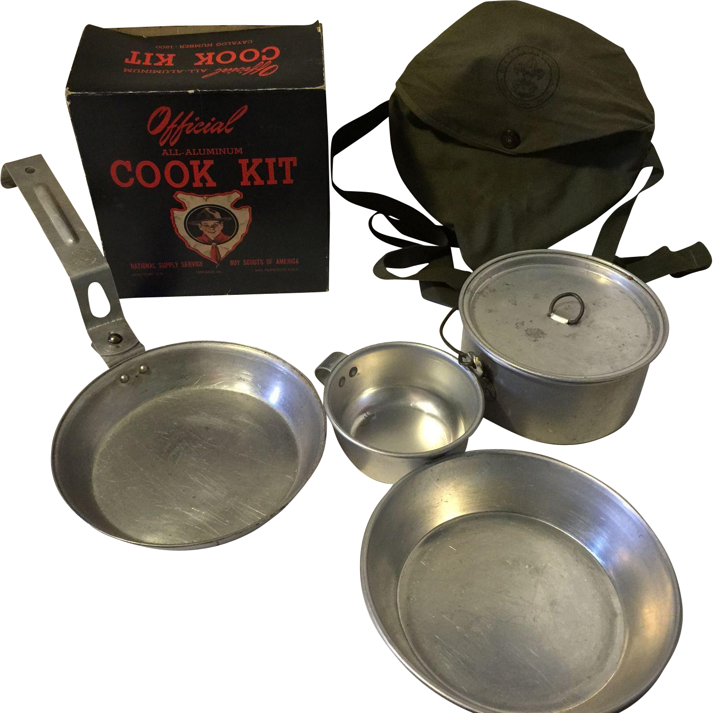 Vintage Boy Scout Official Aluminum Cook Kit in Original Box from ...