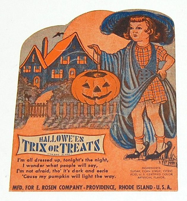 1940/50s Rosen ~ Halloween Lollipop Candy Card Holder from ...