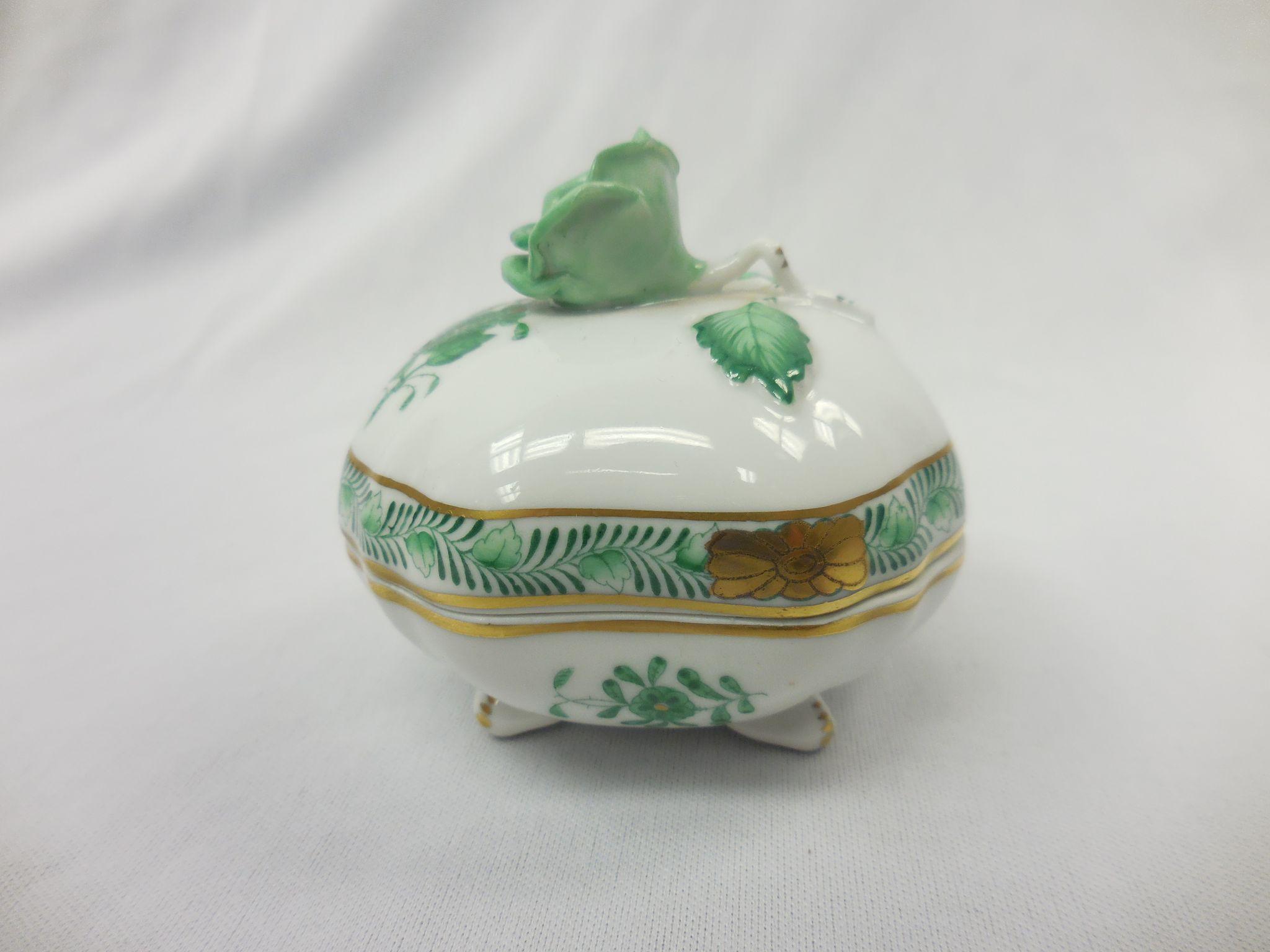 Hand Painted Hungarian Herend Porcelain Covered Dish from antiquegal on ...