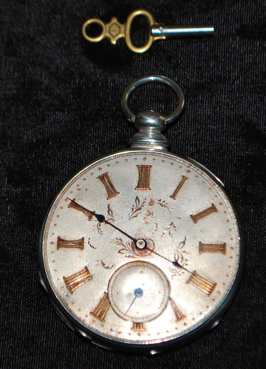 Swiss OF Silver and Gold Pocket Watch - 1860's from antiqueworldusa on ...