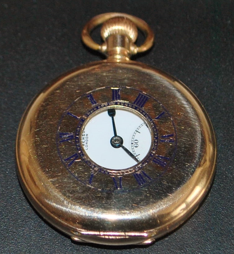 J. W. Benson London Half Hunter Pocket Watch,1920's from ...