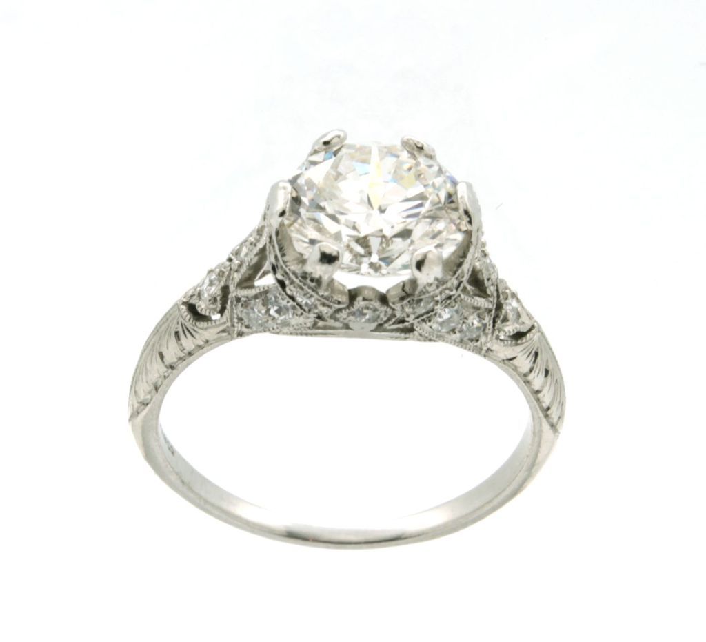 Vintage Tiffany Art Deco Platinum & Diamond Engagement ...