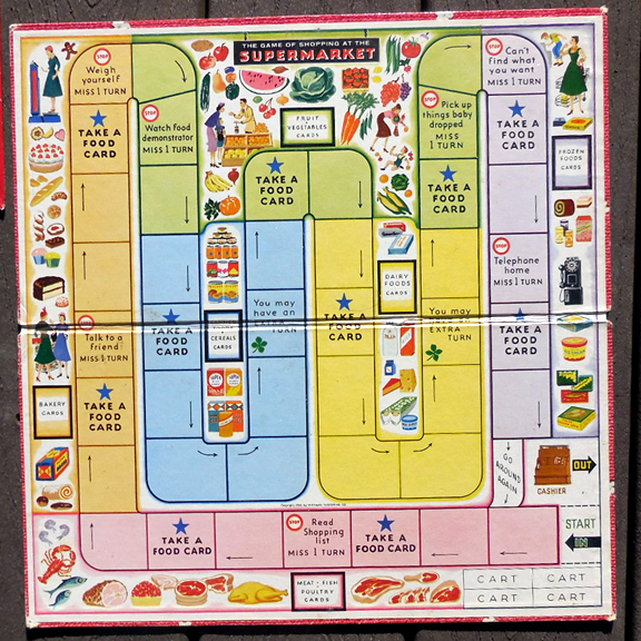 (2) Vintage 1950s Whitman Toys Board Game Boards from californiagirls ...