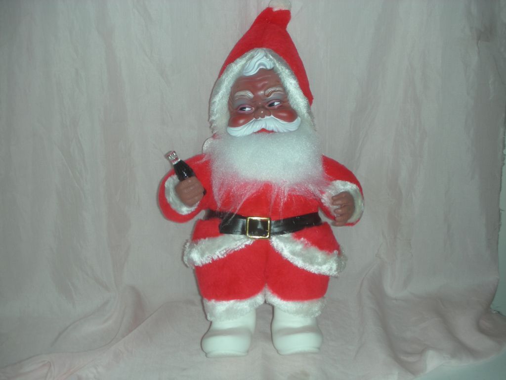 Rare Vintage Rushton Toy Corp African American Santa Claus from ...