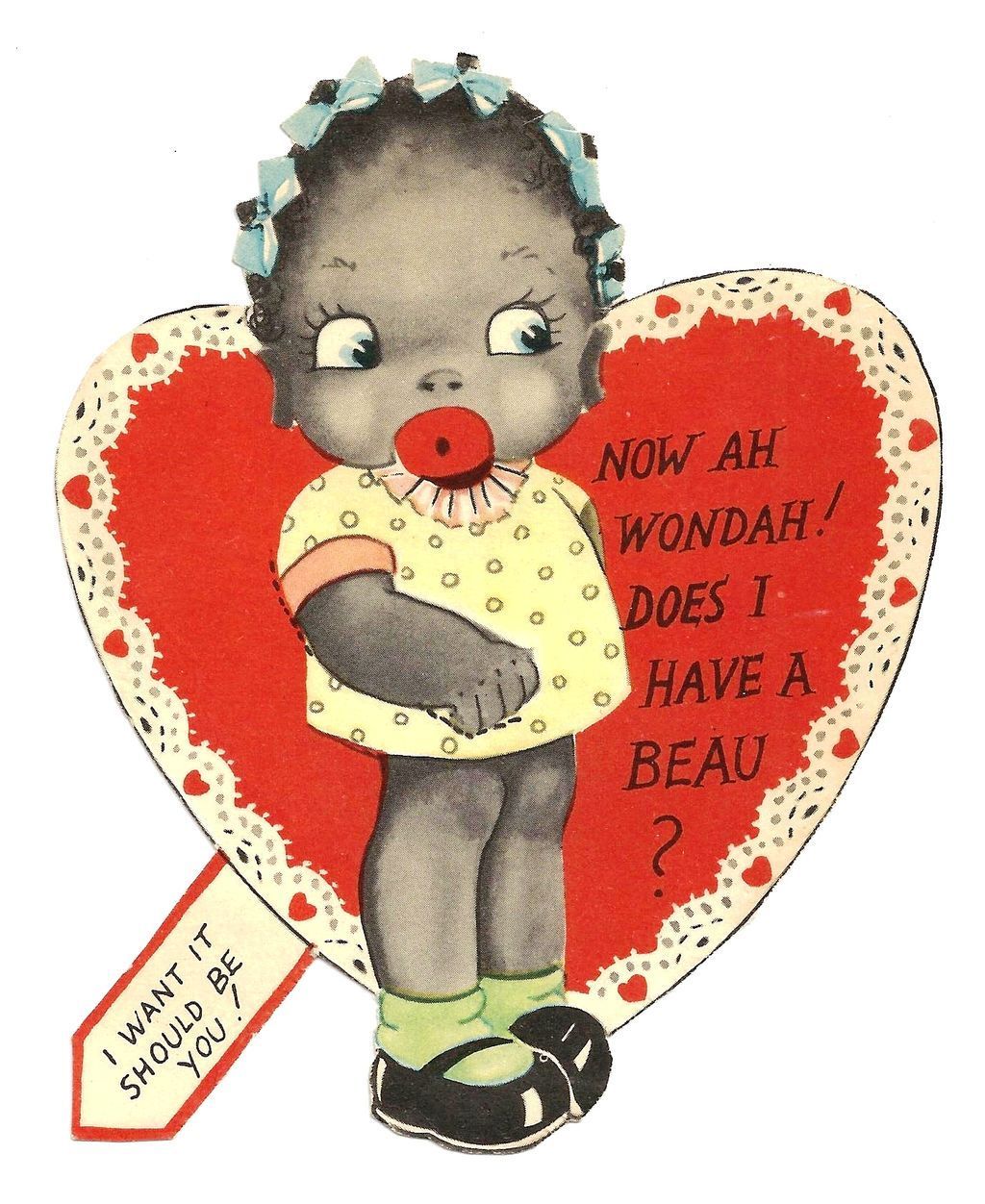 1920S African American Children’S Vintage Valentine - Black Americana ...