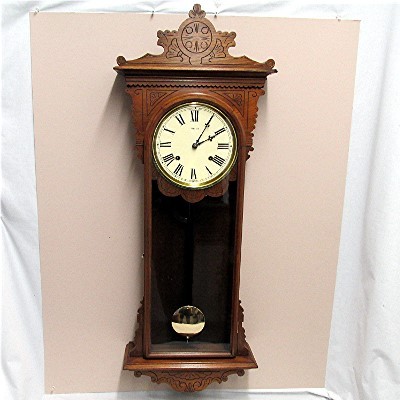 E. N. Welch Antique American Wall Clock Fully Restored And Completely ...