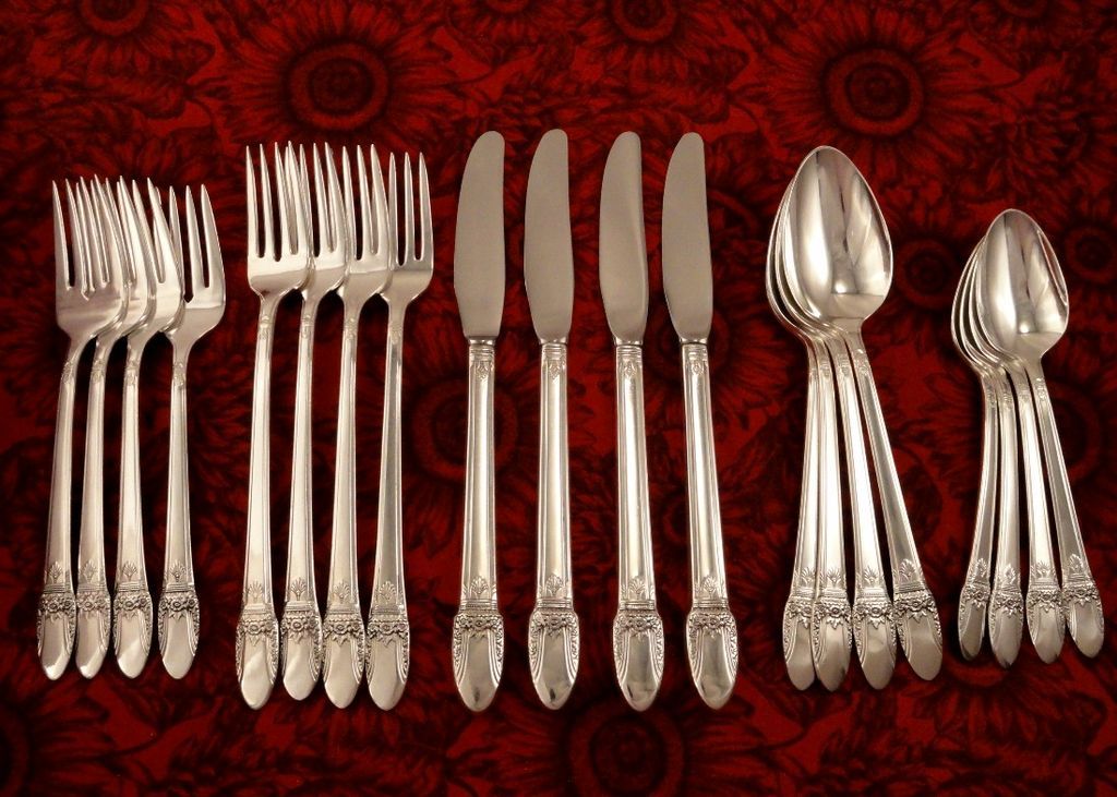 1847 Rogers FIRST LOVE Art Deco Silverware Set Vintage 1937 Silver from ...