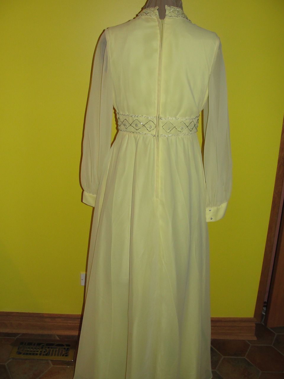 Fred and Ginger Yellow Chiffon Floor length Gown from hodgepodgelodge ...