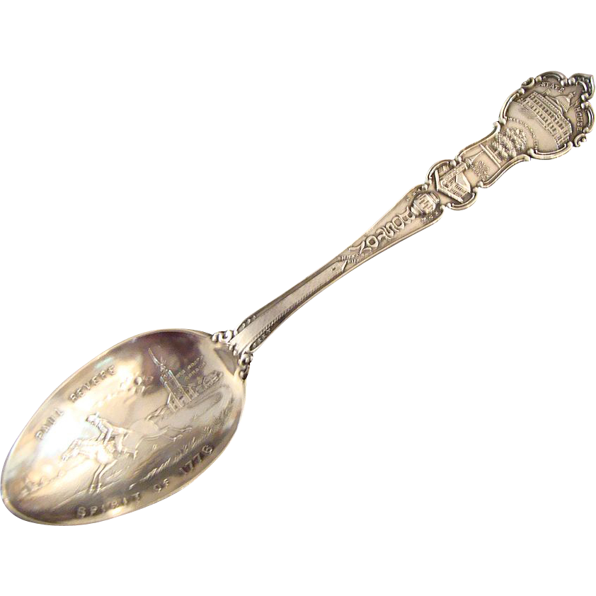 **Circa 1900: Sterling Paul Revere Souvenir Spoon from ...