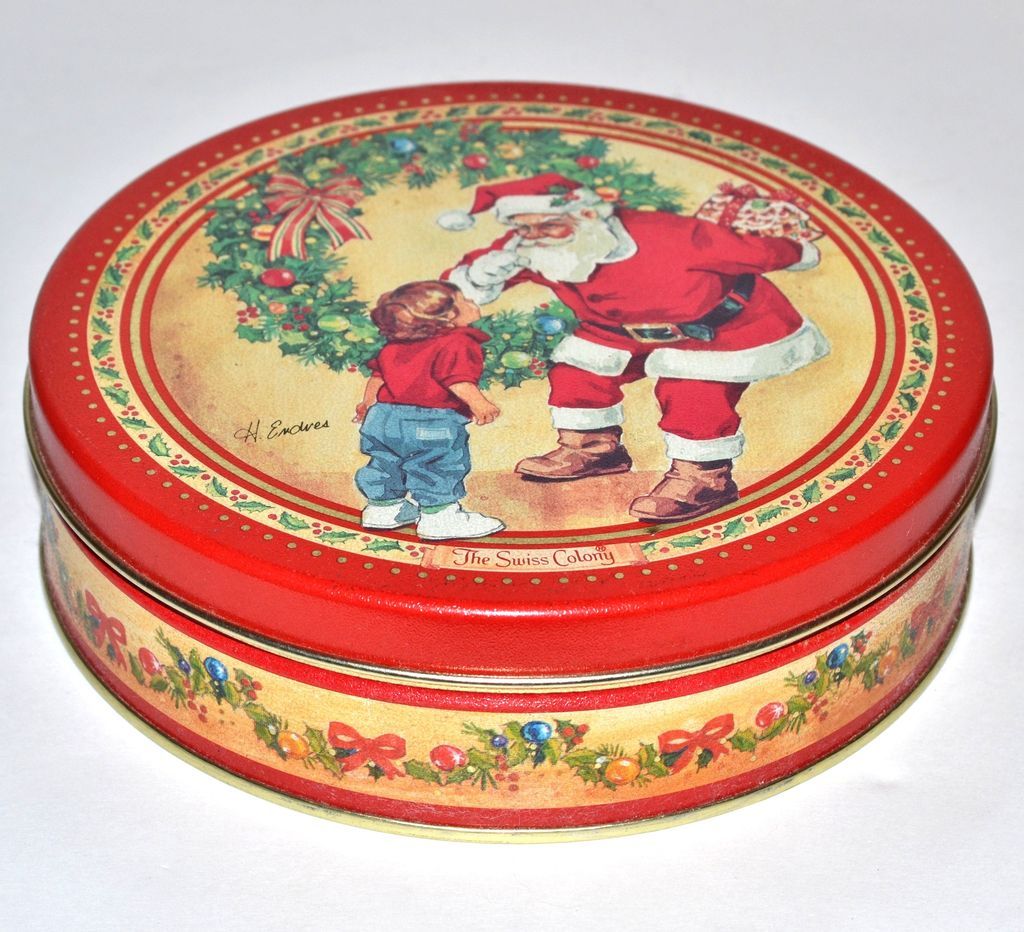 Swiss Colony ~ H. Endres Christmas Santa Candy Tin from ...