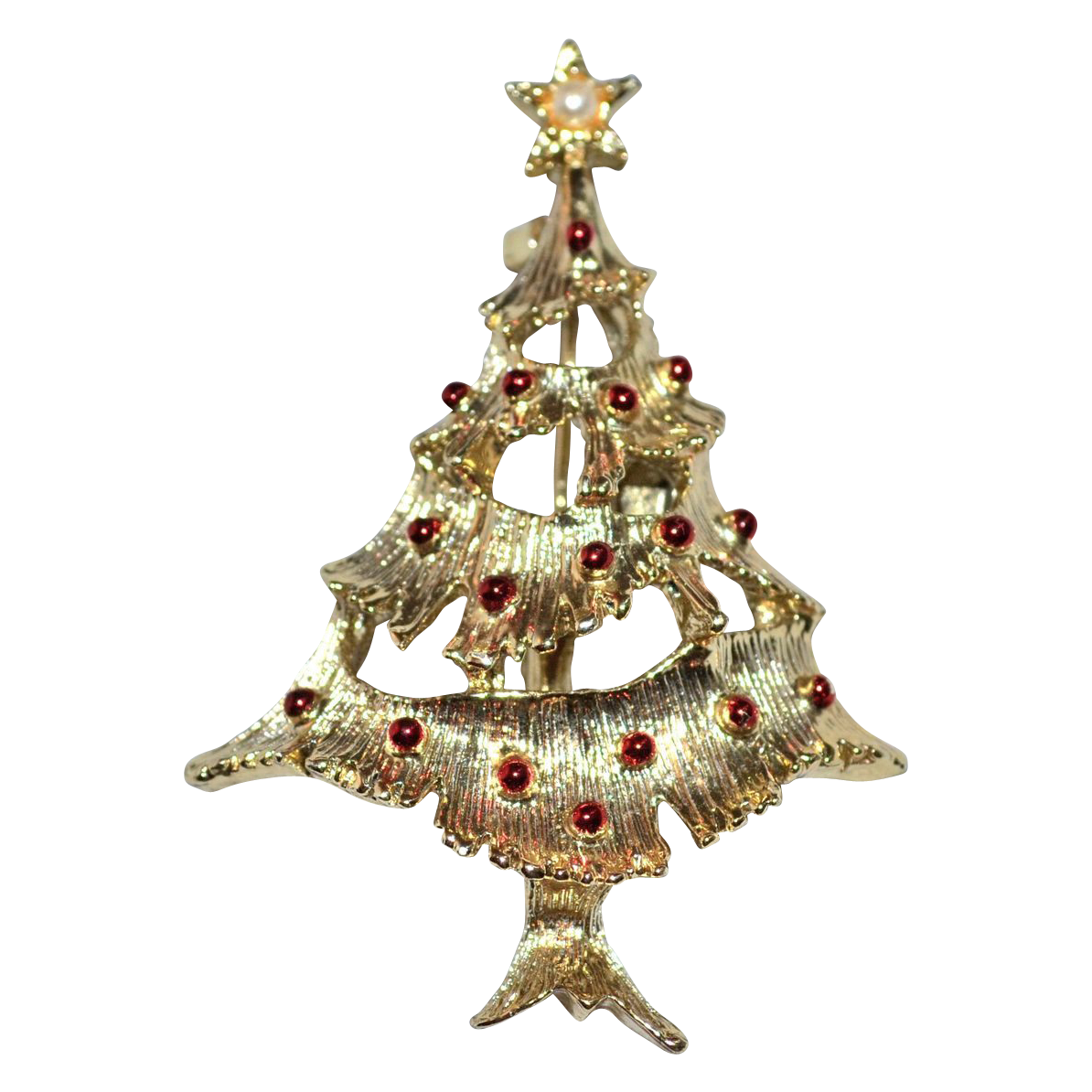 Gerry's ~ Christmas Tree Brooch/Pin from kitschandcouture on Ruby Lane