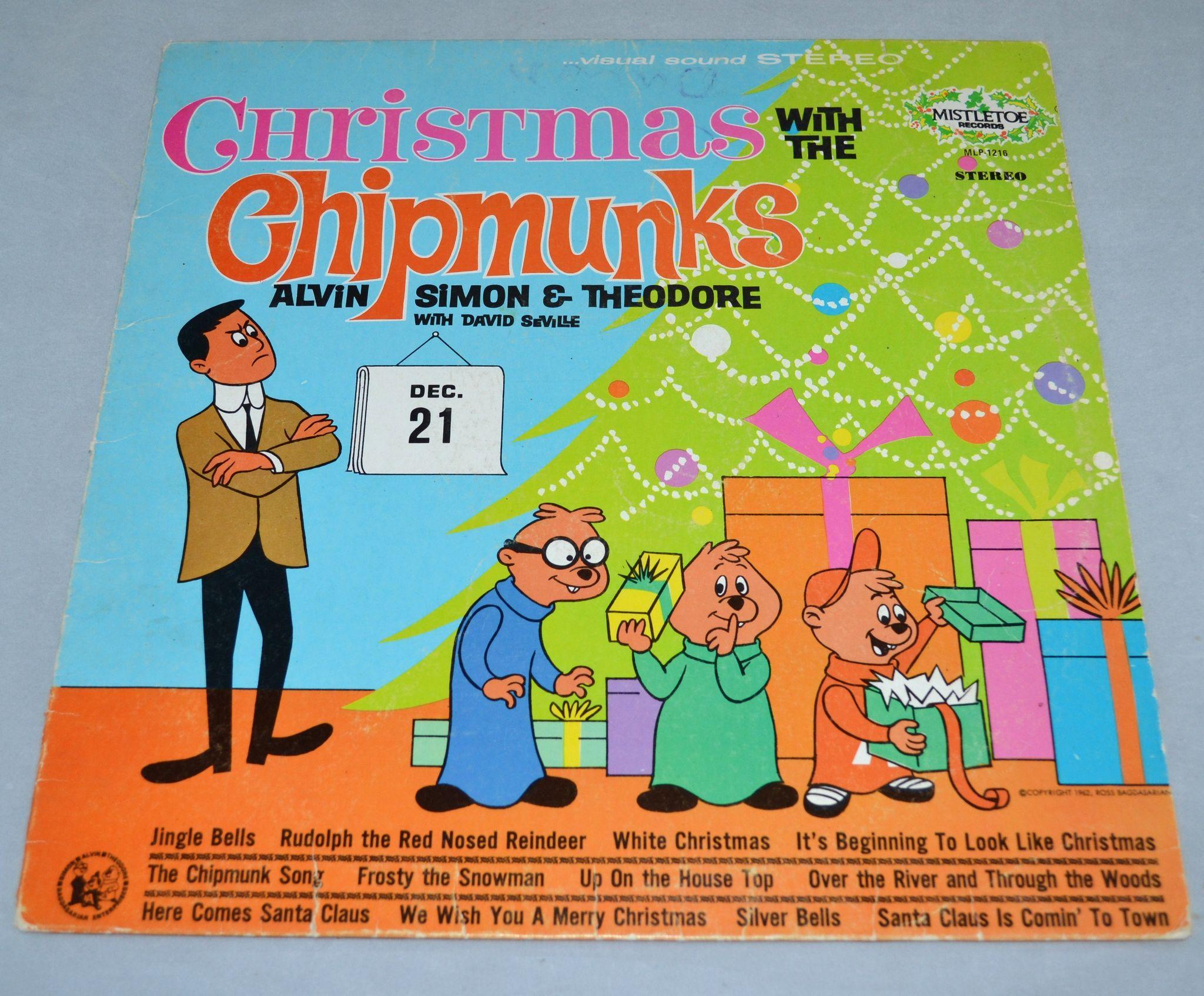 1962 Christmas with the Chipmunks LP Record from kitschandcouture on ...