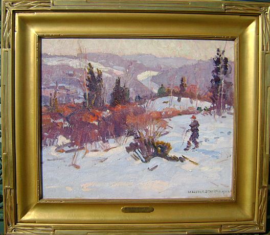 William Lester Stevens Oil Painting Winter Landscape 1922 from ...