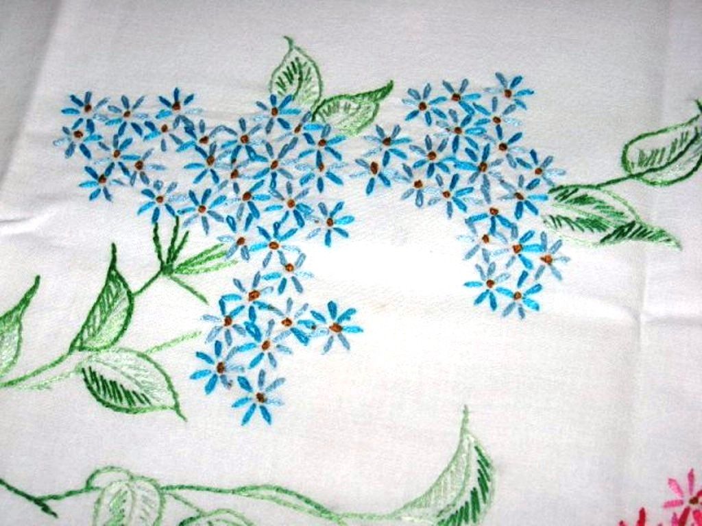hand embroidered pillowcases a kitty Sunday with decorative bed
