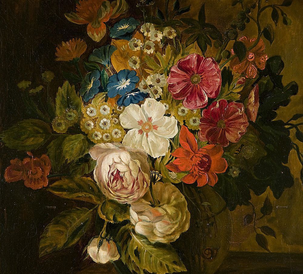 19th C. Lilly Martin Spencer O/C Still Life With Flowers from piatik on ...