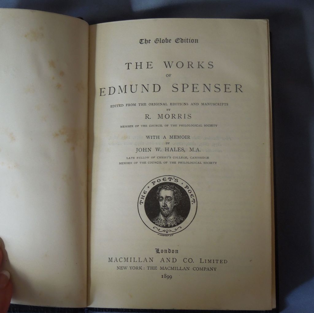 The Works of Edmund Spenser, Victorian, Full Calf Binding from ...