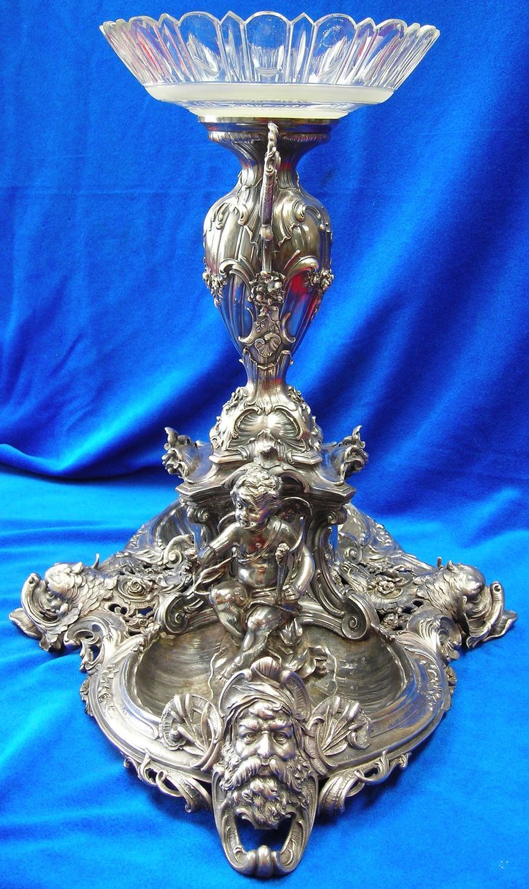 Victorian Classical Figural Silver Plated Centerpiece by WMF- from ...
