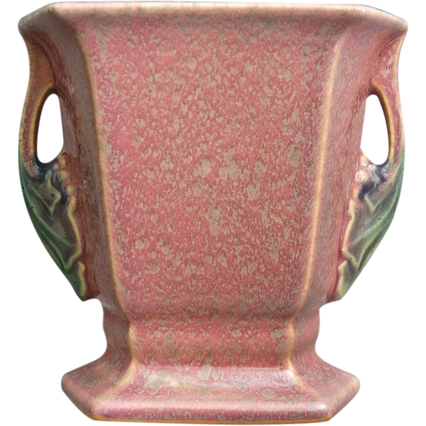 Roseville Pottery Tuscany Pillow Vase #70-5”, Pink, Circa 1927 from ...