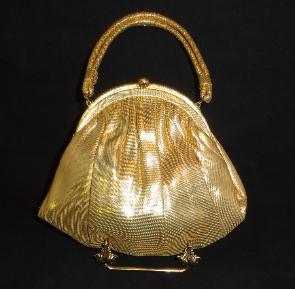 Vintage Gold Lame` Evening Bag by Garay from vintagevault on Ruby Lane